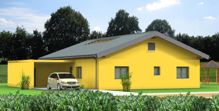 Planungsbeispiel Bungalow 145H10 von Bio-Solar-Haus ...